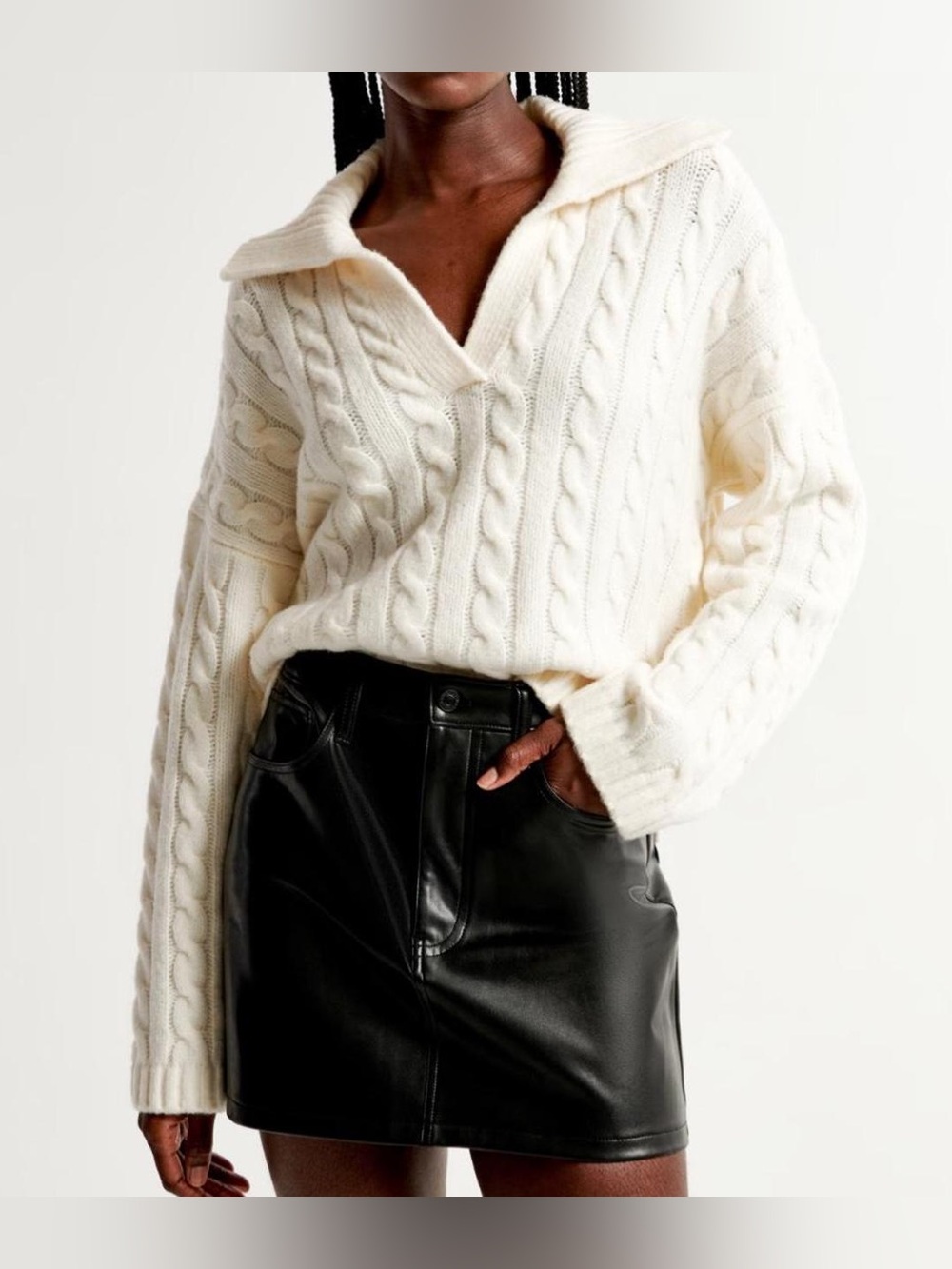 Abercrombie & Fitch Notch Neck Sweater